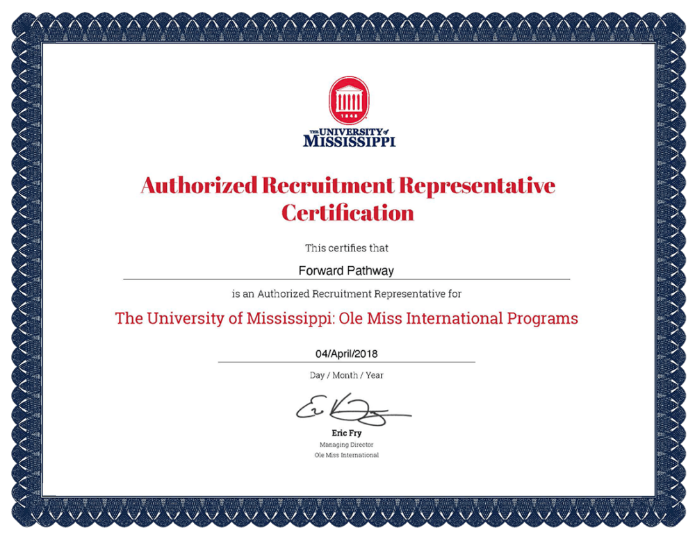密西西比大学 certificate-min