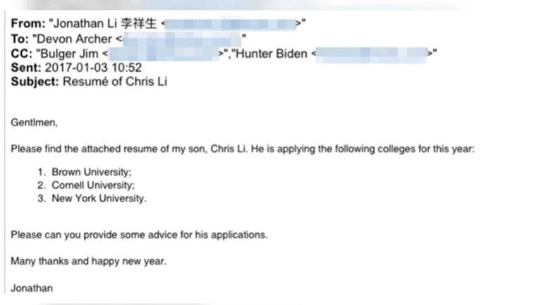 拜登曾经给中国学生写推荐信1
