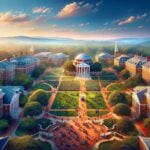 A-wide-panoramic-view-of-the-University-of-Virginia-campus-showcasing-its-iconic-architecture-and-sprawling-green-spaces